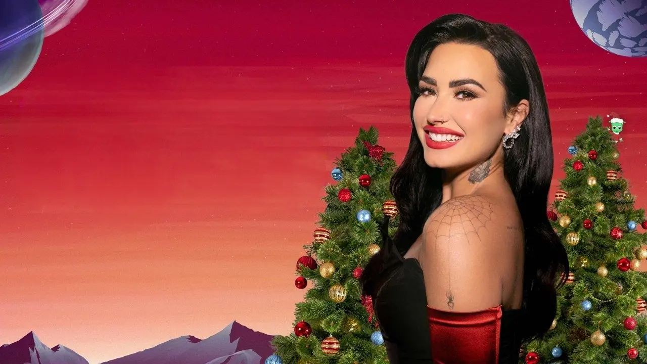 A Very Demi Holiday Special backdrop
