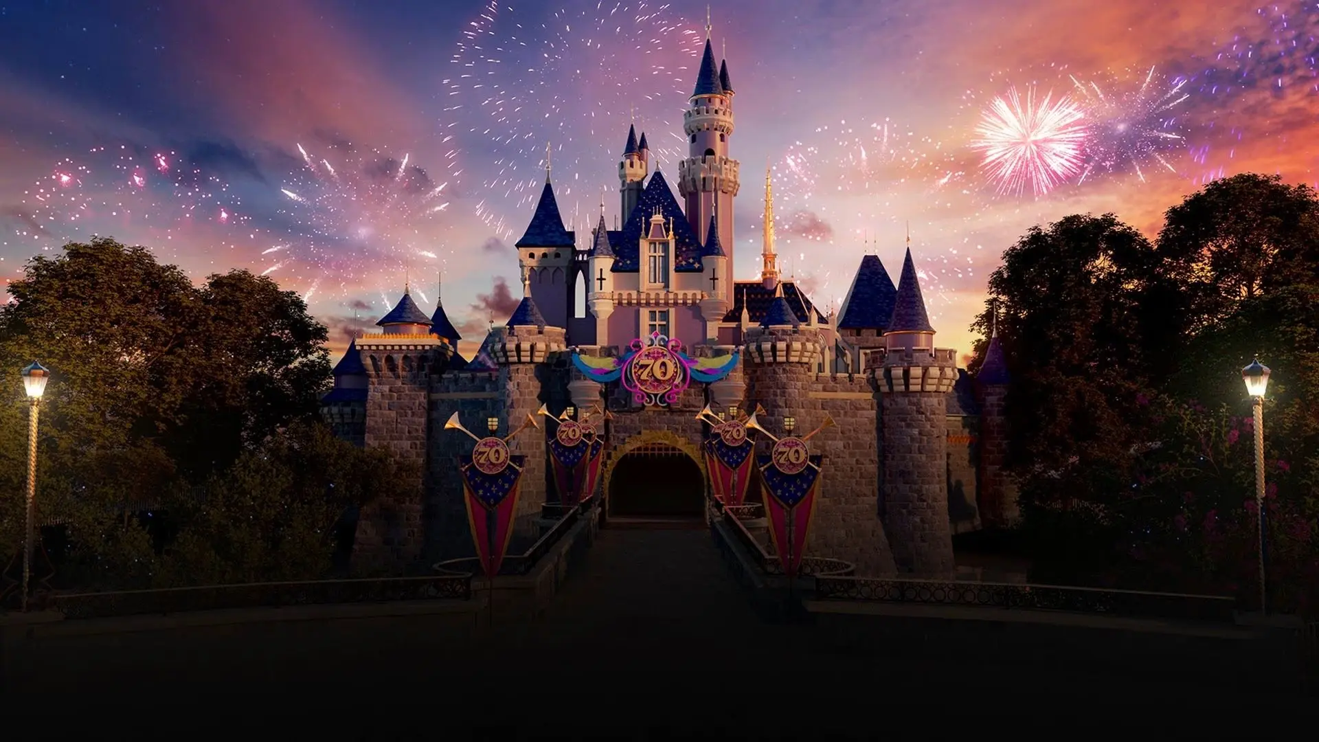 The Happiest Story on Earth: 70 Years of Disneyland backdrop