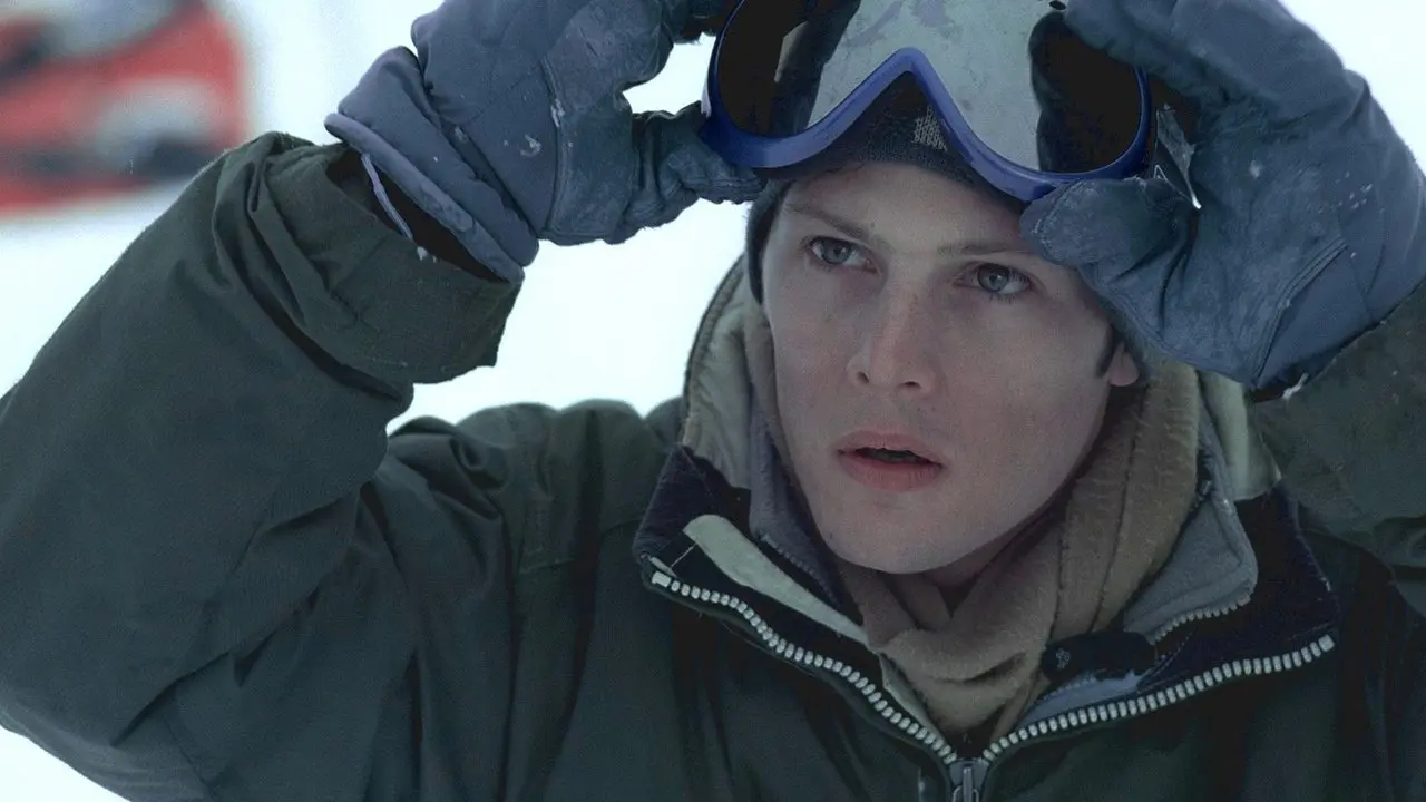 Snowboarder backdrop