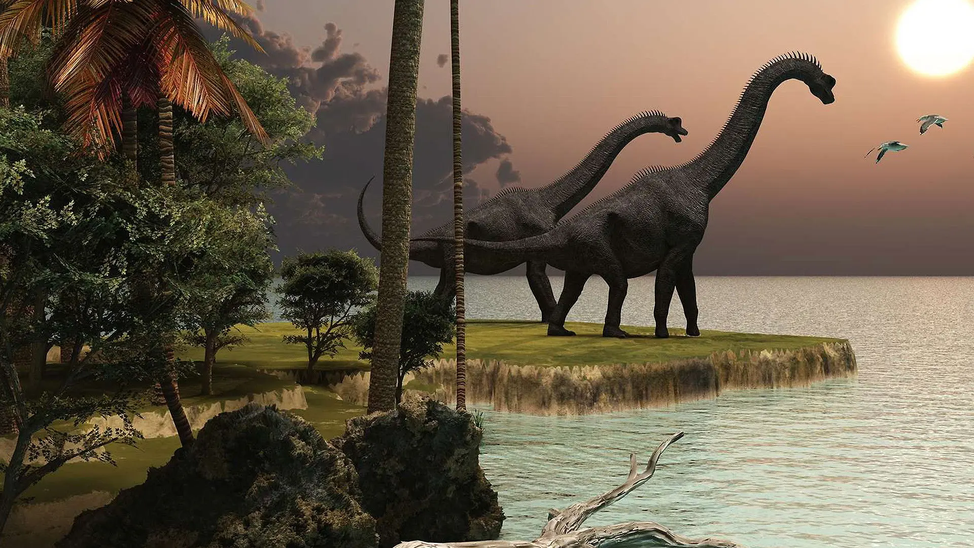 La vie des dinosaures backdrop