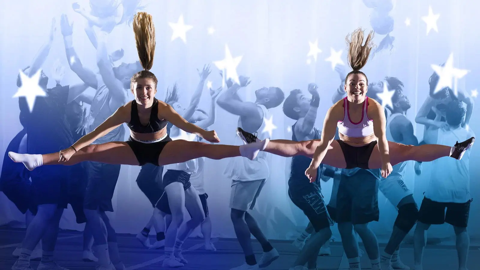 Cheerleading backdrop