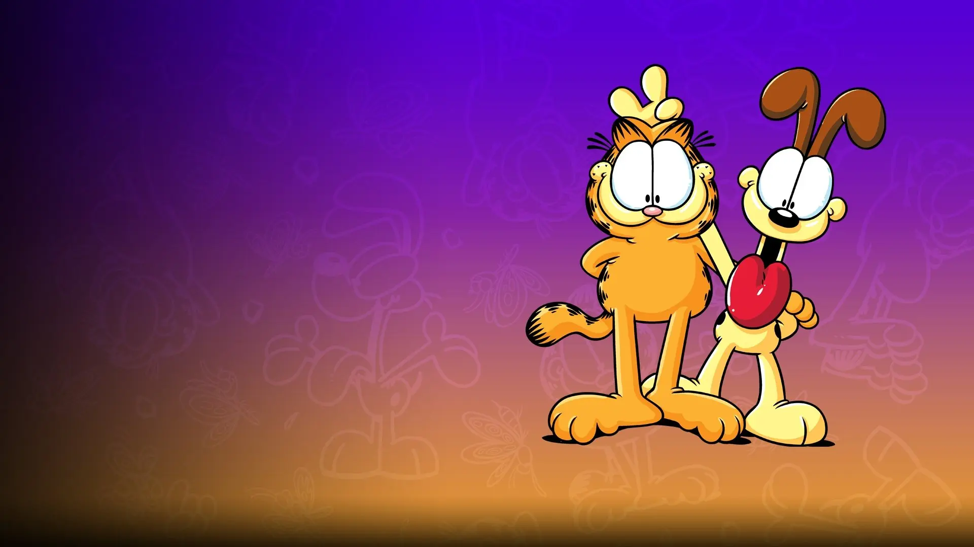 Garfield and Friends backdrop