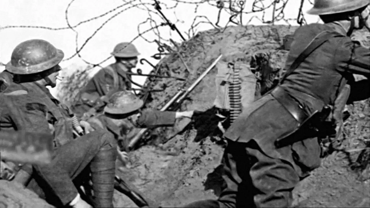 Tony Robinson's World War 1 backdrop