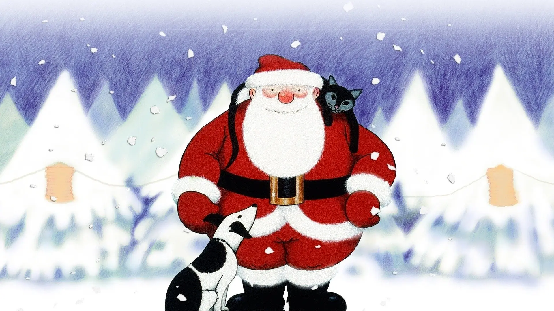 Father Christmas backdrop