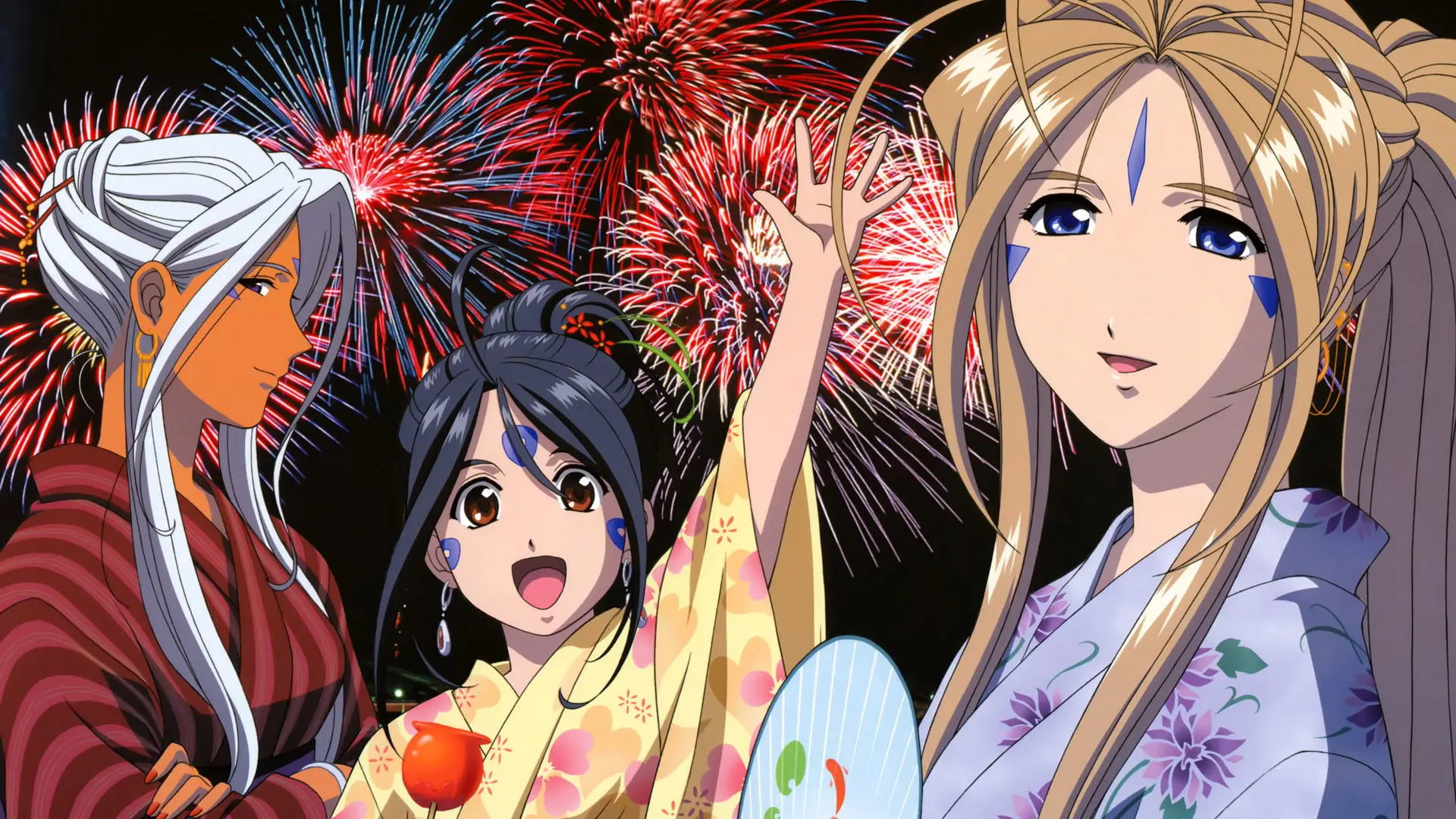 Ah! My Goddess backdrop