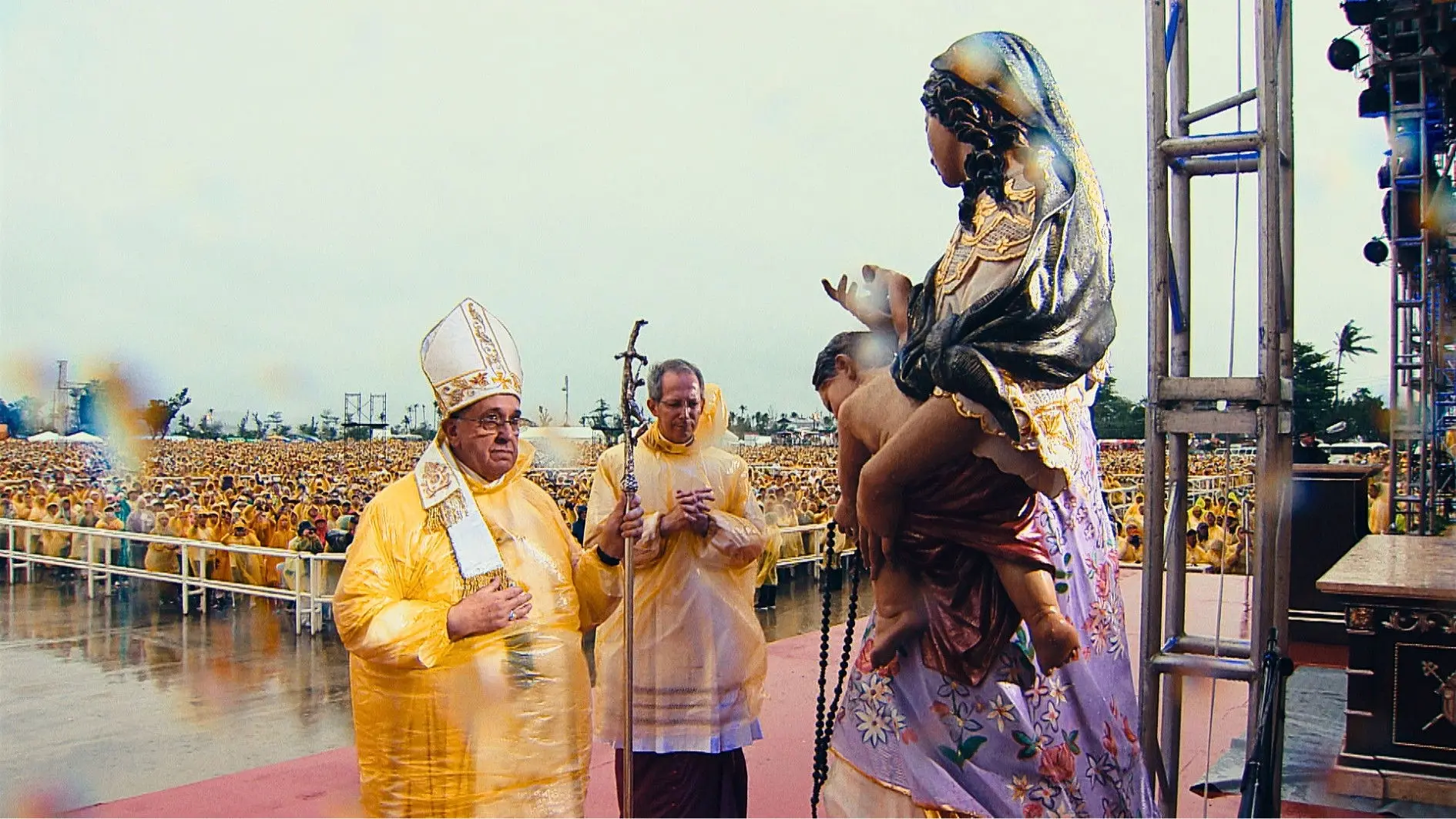 Pray for me: Pope Francis' story backdrop