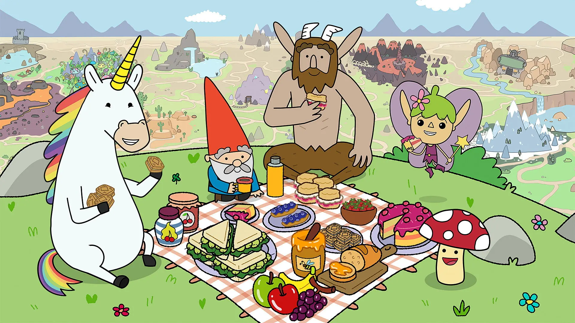 Super Happy Magic Forest backdrop