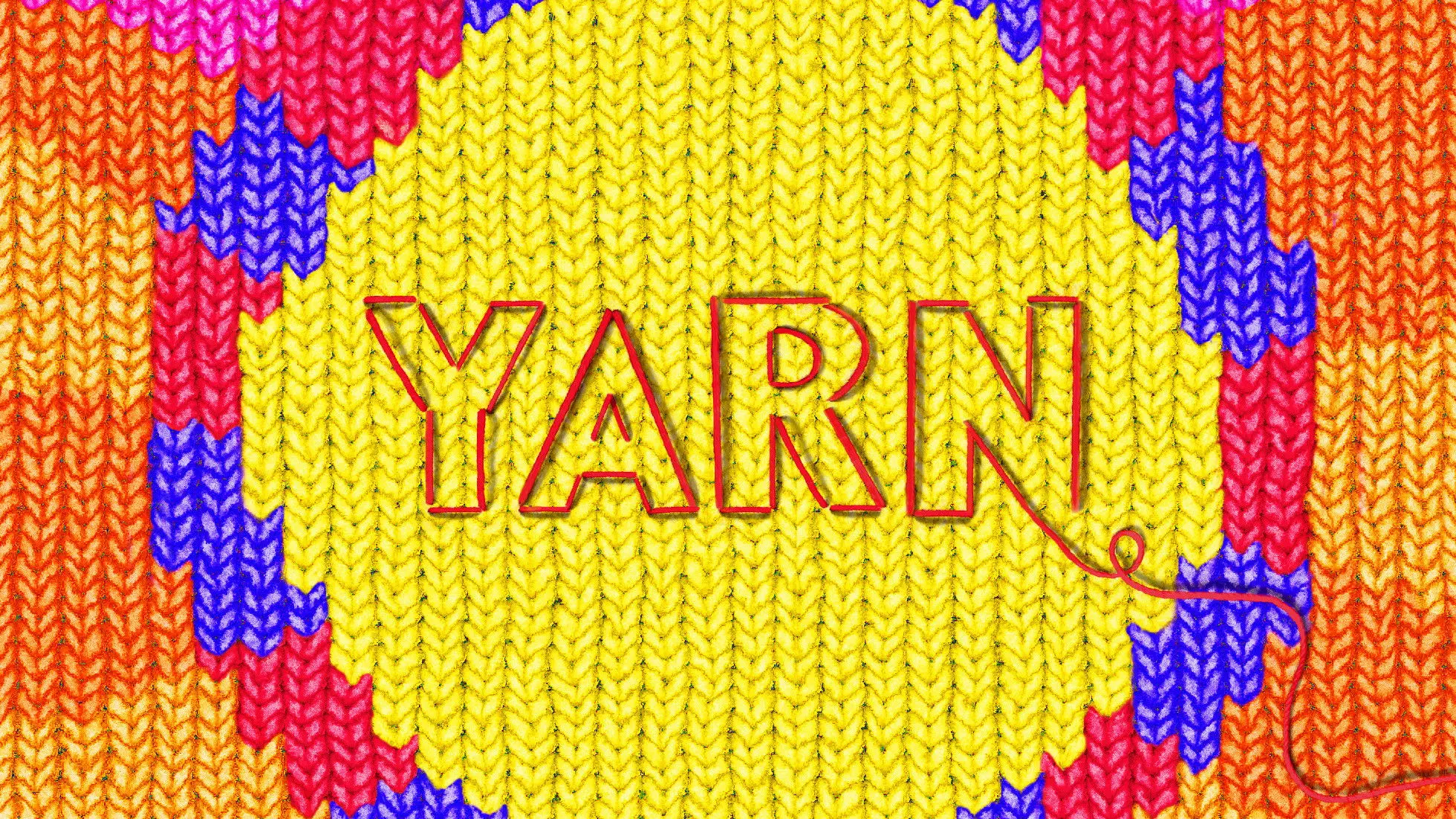 Yarn backdrop