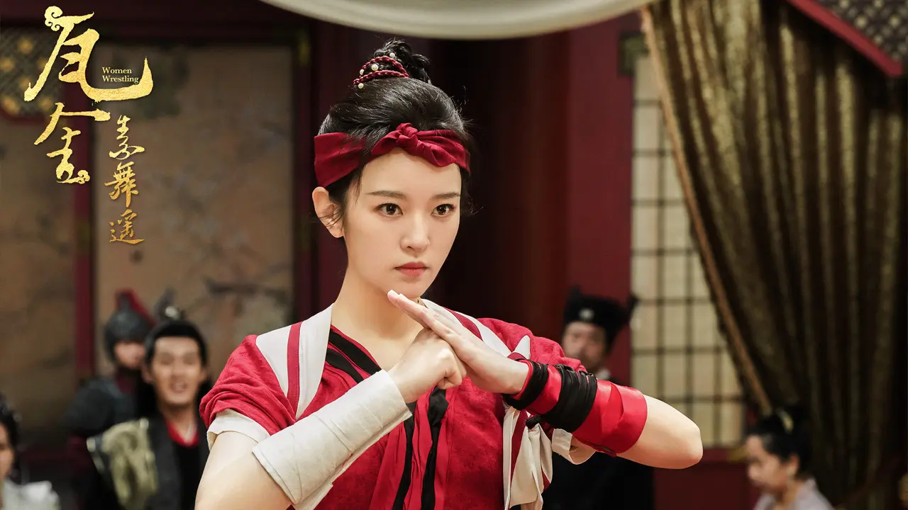 Women Wrestling backdrop