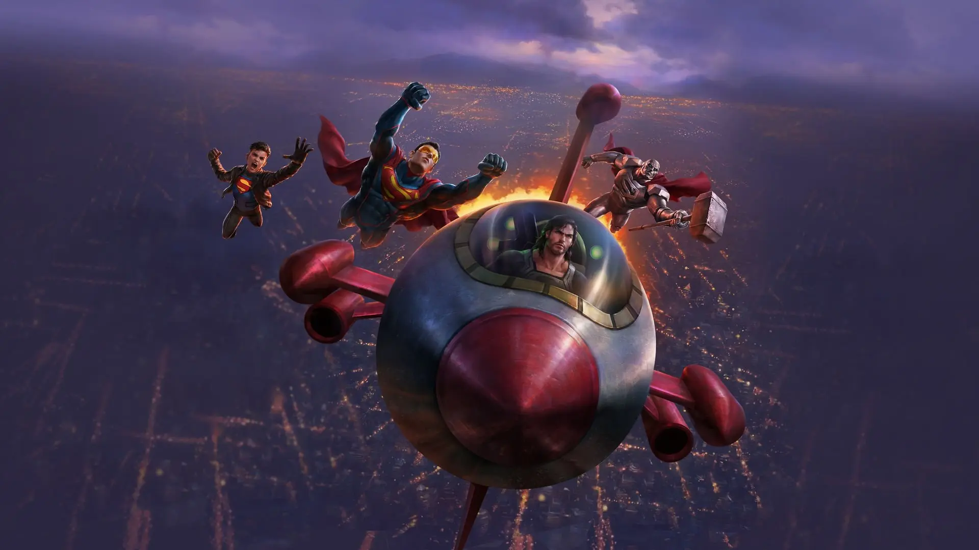 Reign of the Supermen backdrop