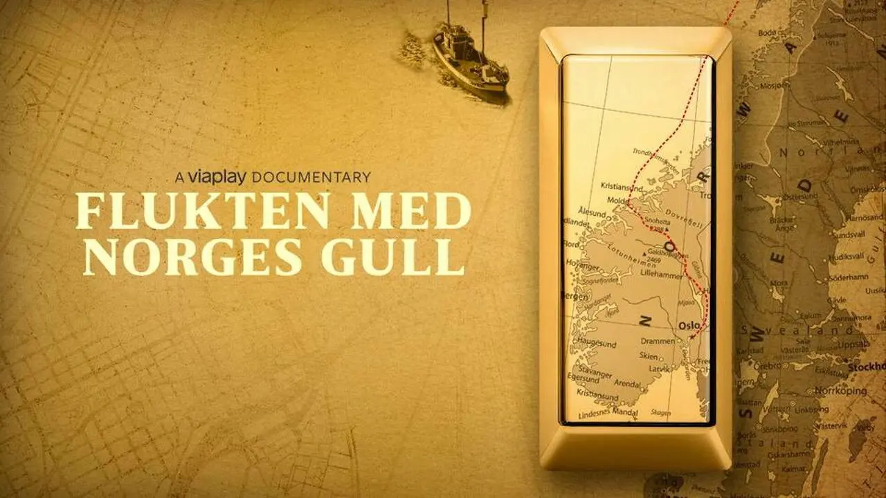 Flukten med Norges gull backdrop