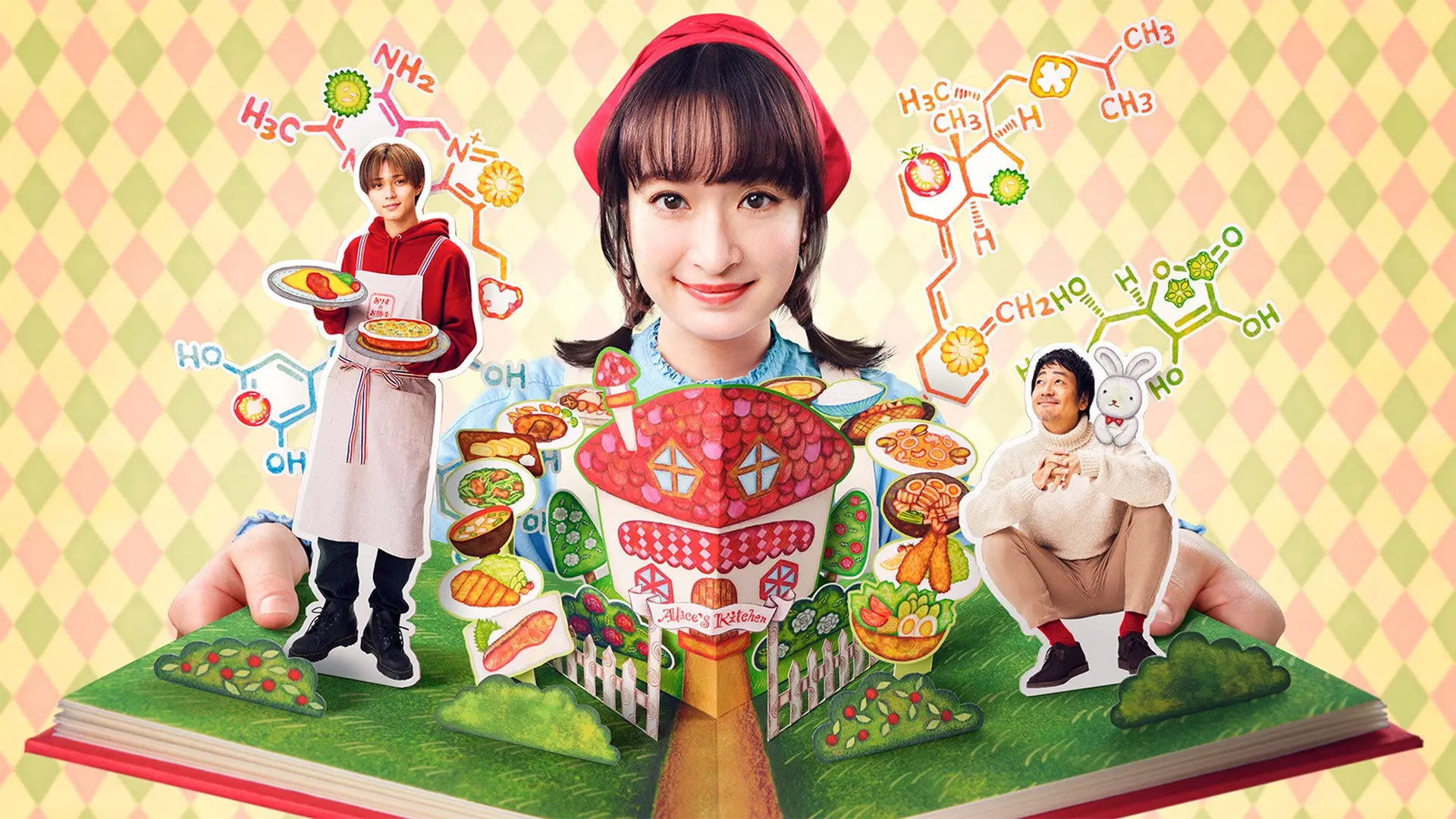 Alice in Wonderful Kitchen backdrop