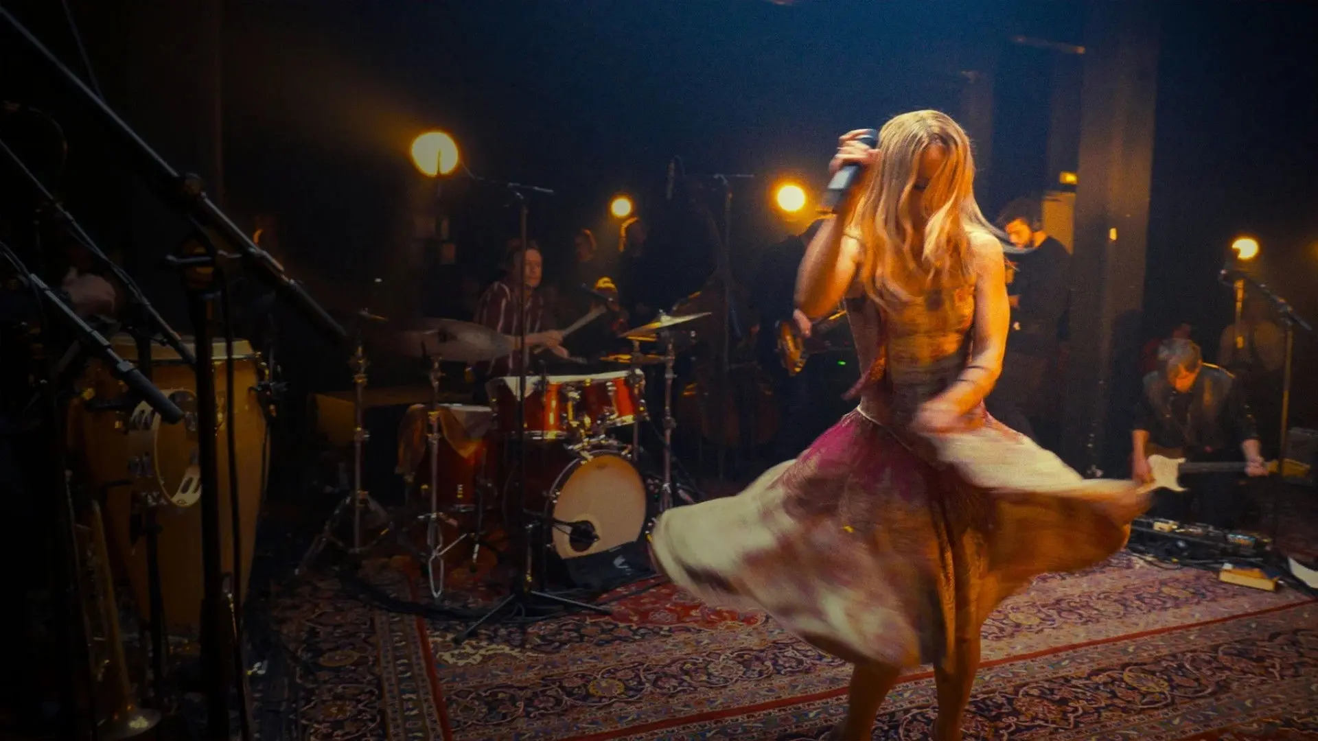 Vanessa Paradis, la soirée backdrop