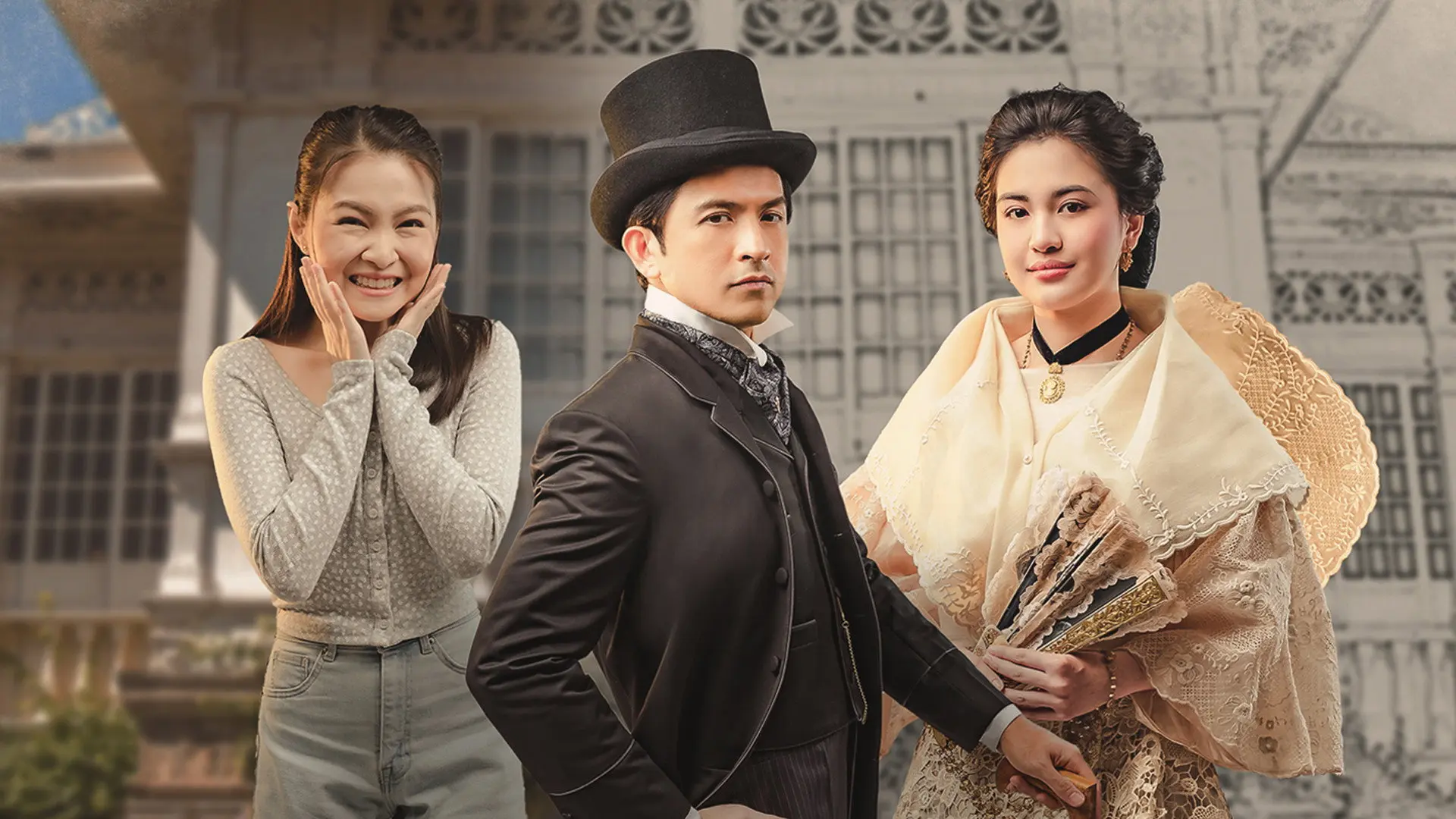 Maria Clara and Ibarra backdrop