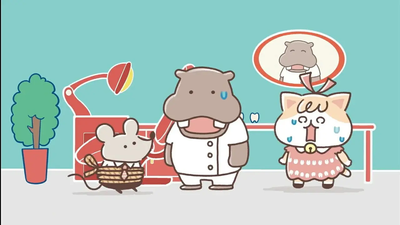 Cat Bites Mouse backdrop