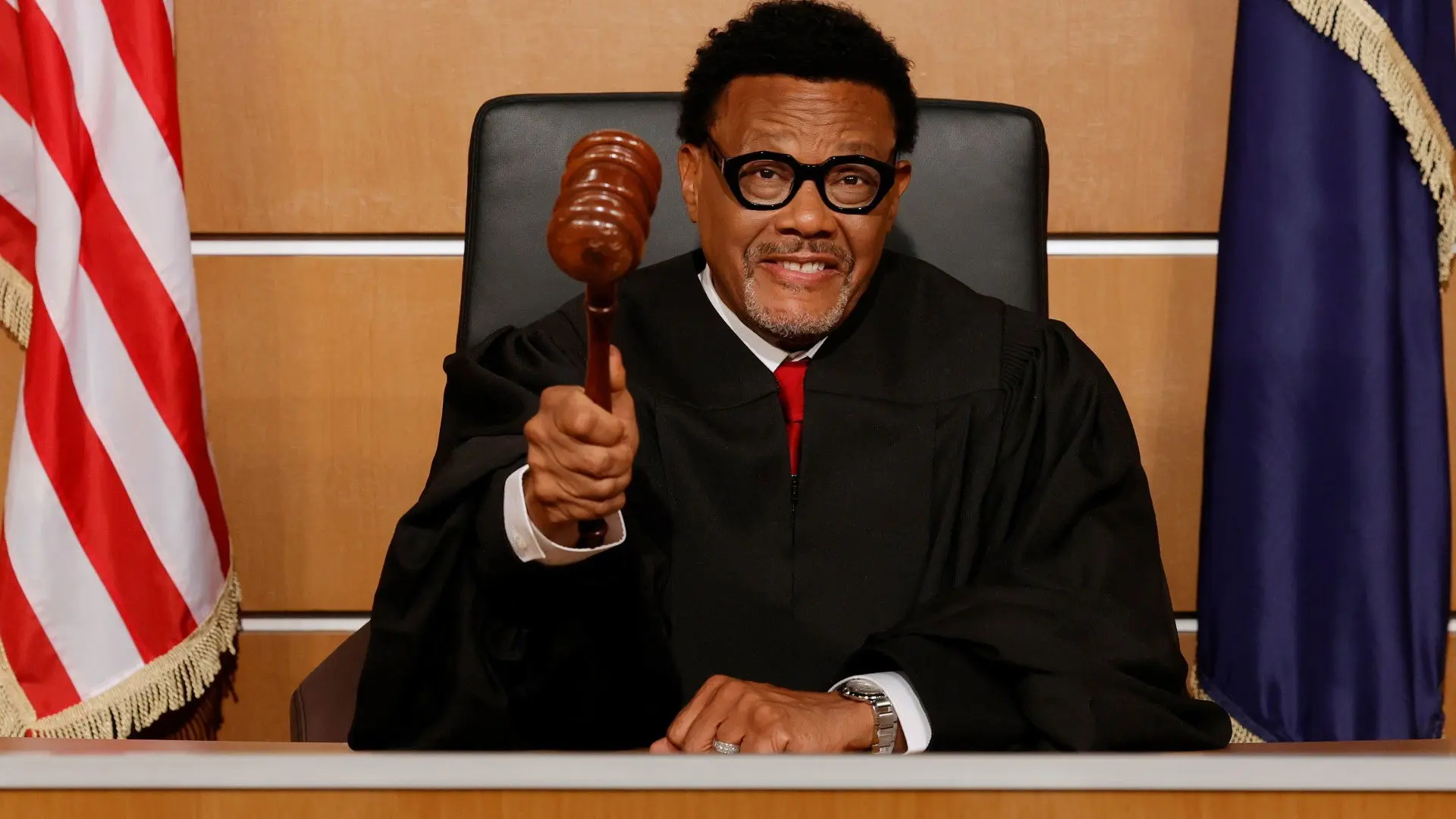 Mathis Court With Judge Mathis backdrop