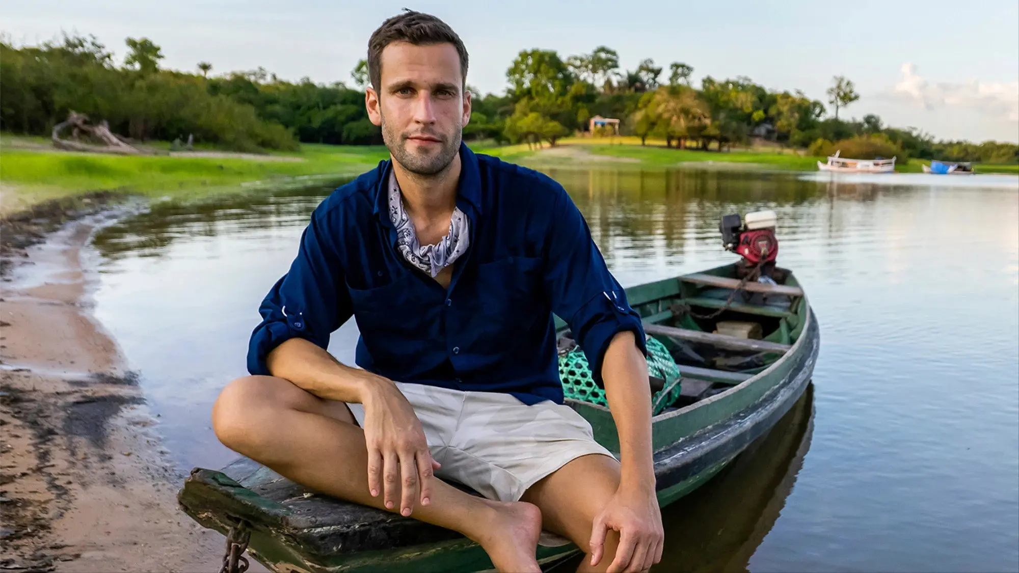 Unknown Amazon with Pedro Andrade backdrop