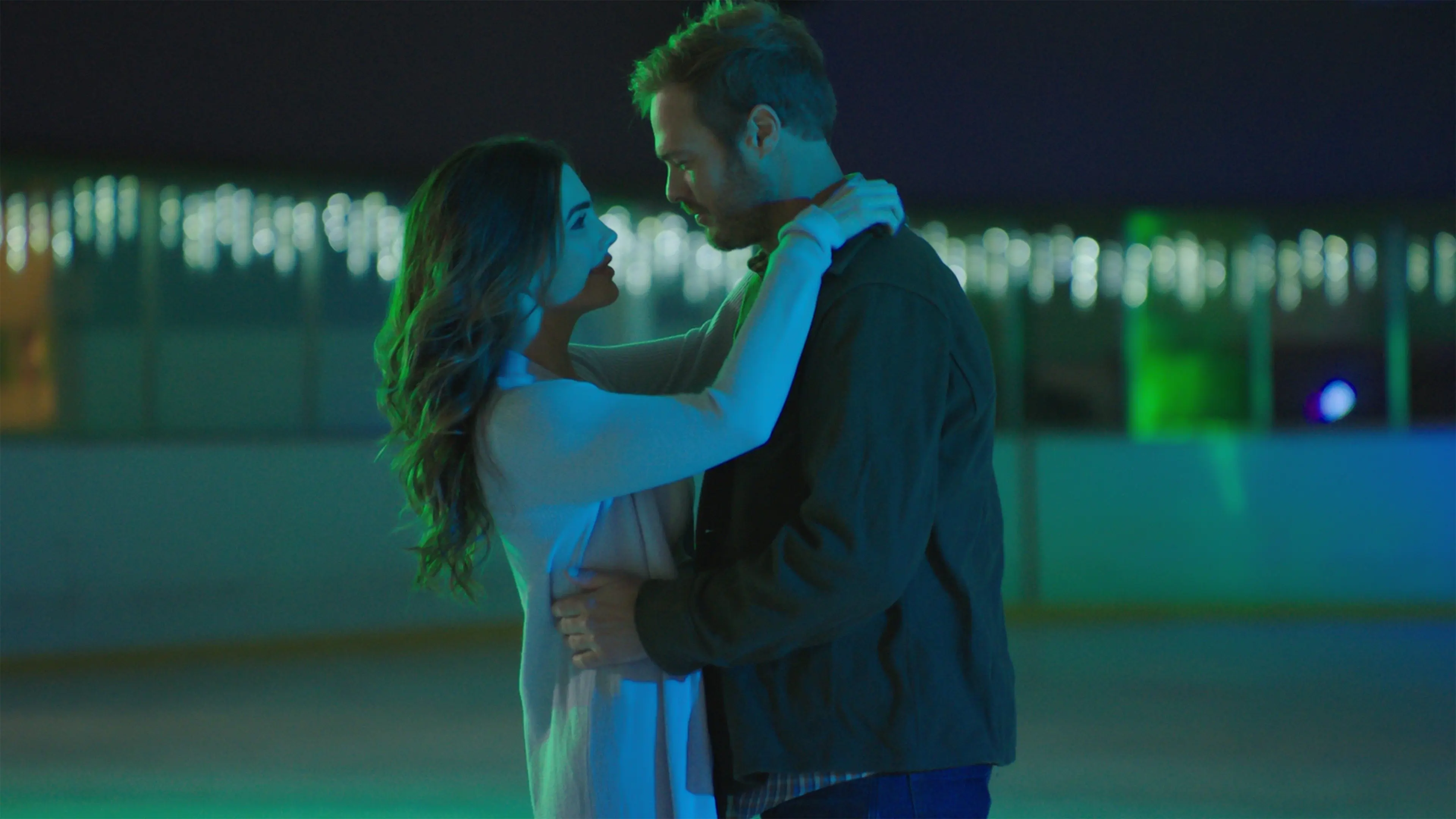 A Kiss on Candy Cane Lane backdrop