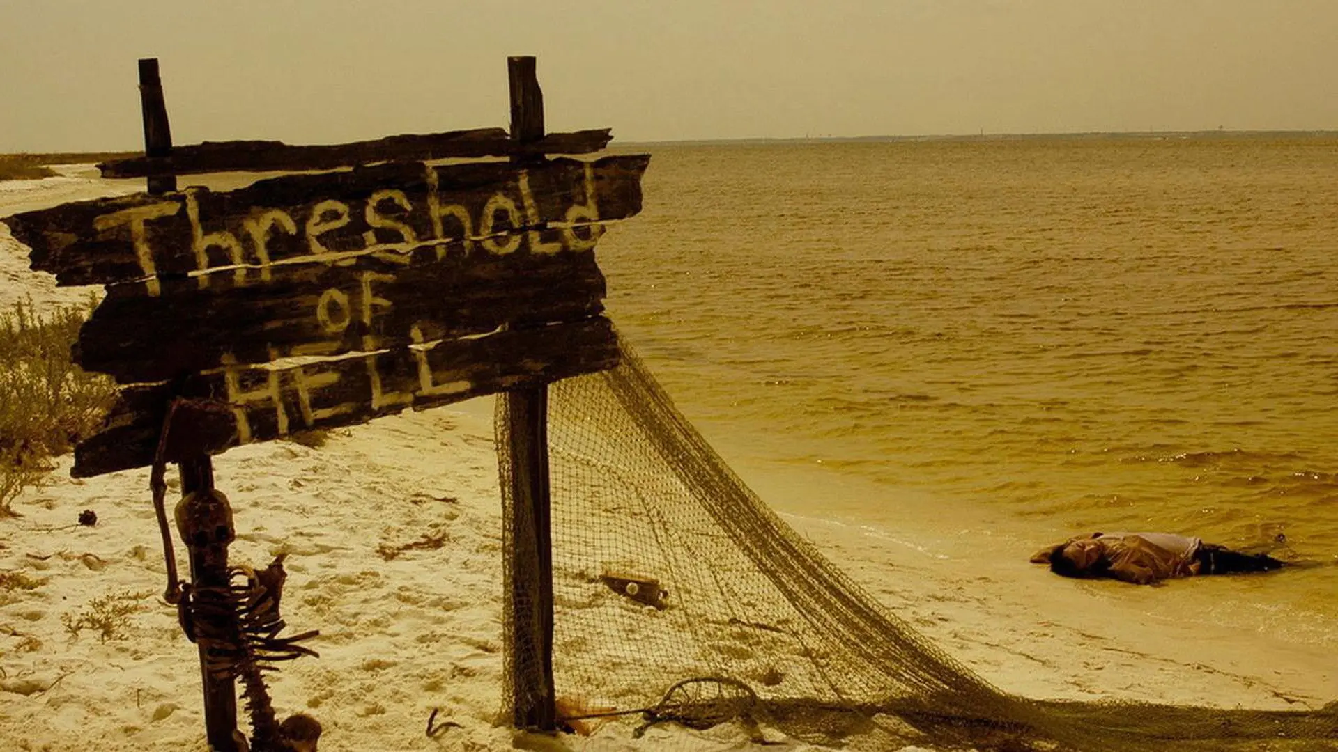 The Beach Party at the Threshold of Hell backdrop