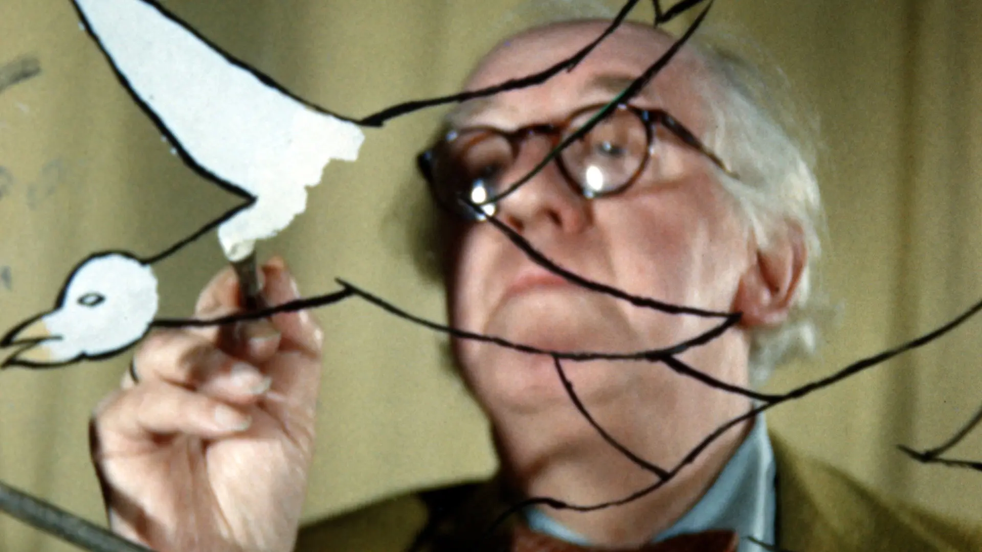 Four Belgian Painters at Work backdrop