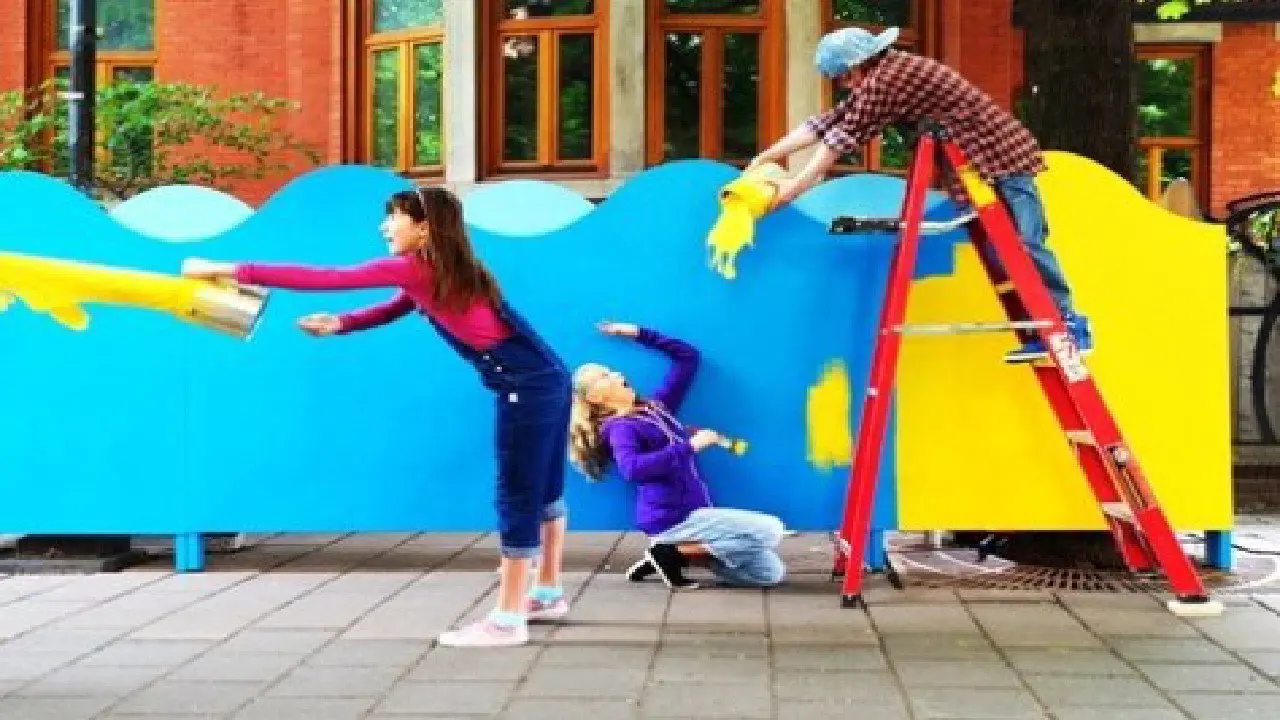 Just Kidding backdrop