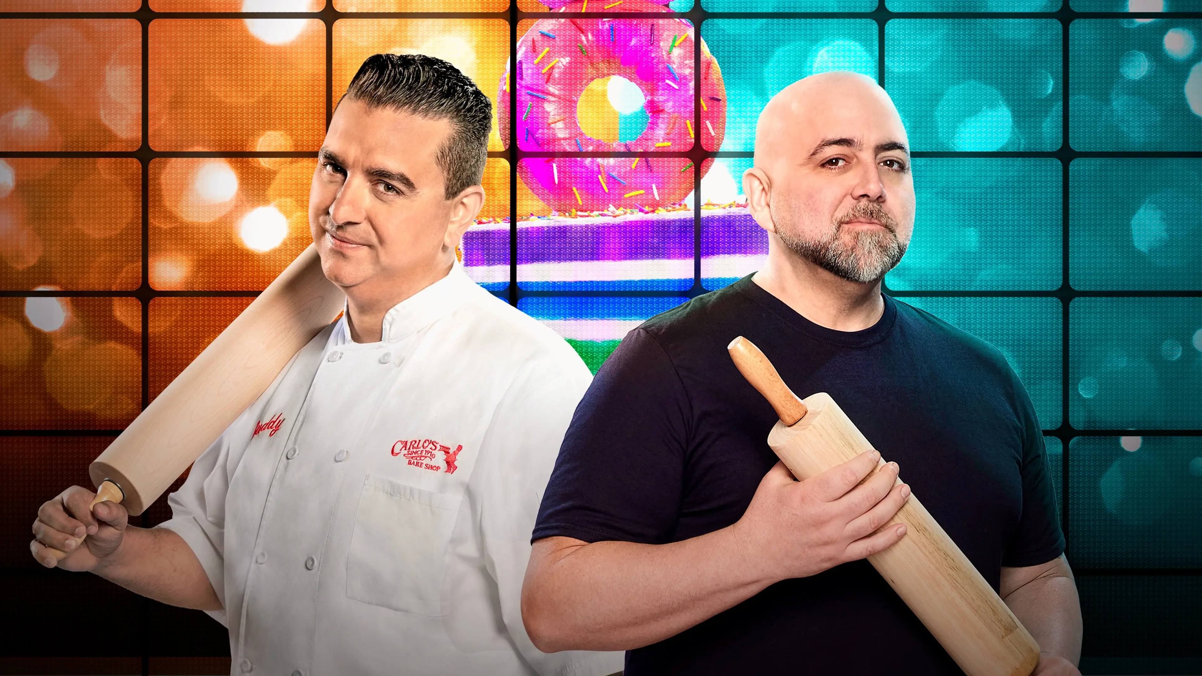 Buddy vs. Duff backdrop