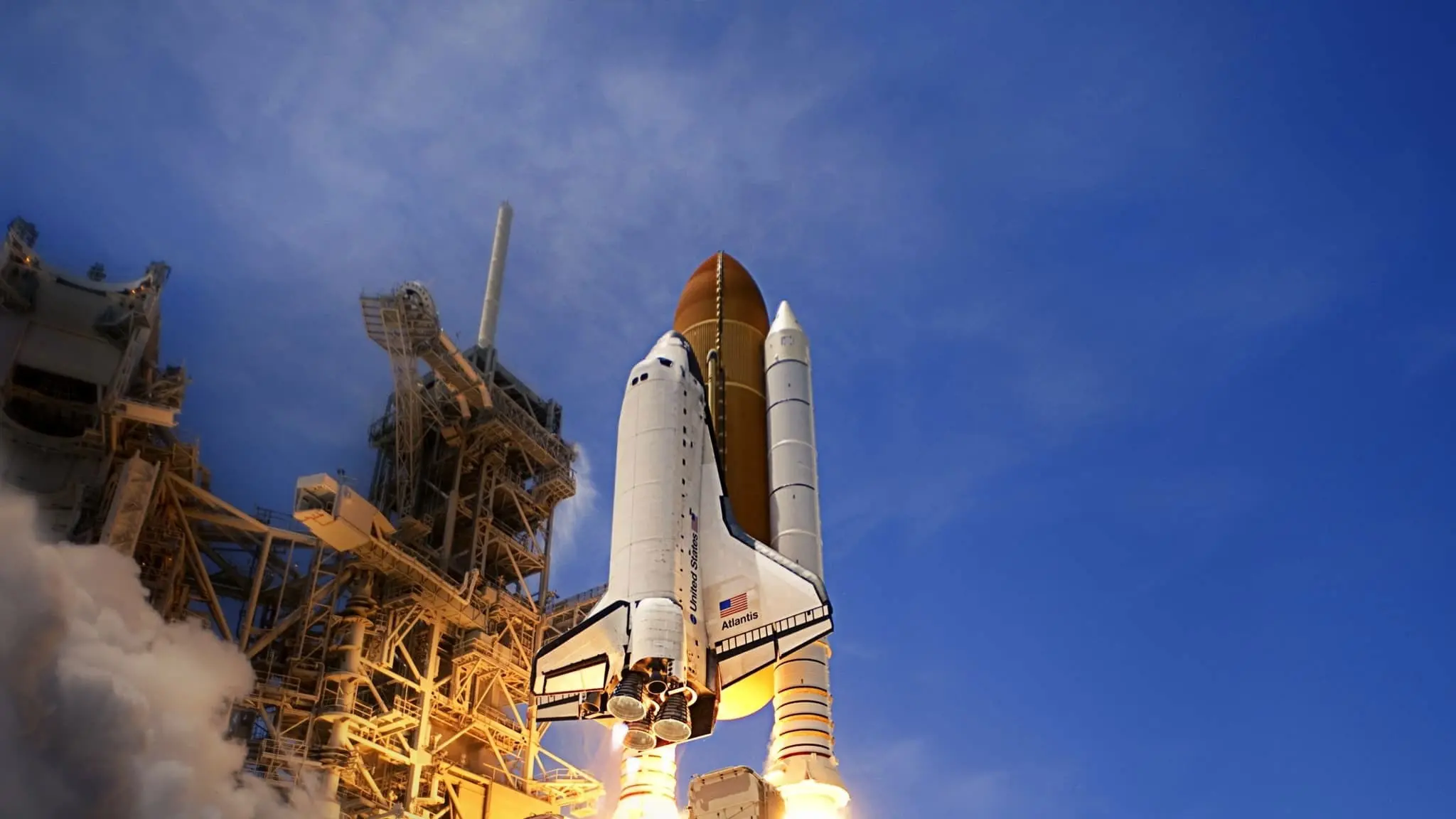 The Space Shuttle: Triumph and Tragedy backdrop