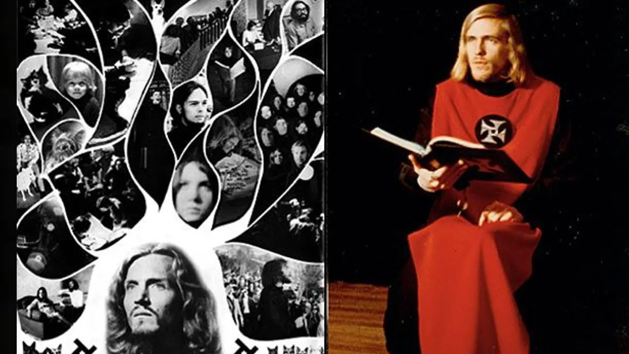 Charles Manson, The Church of Satan, The Universal Order & The Process Church of Final Judgment backdrop