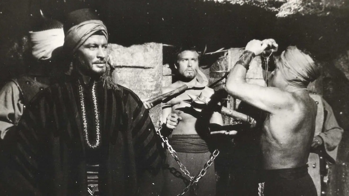 Samson Against the Sheik backdrop