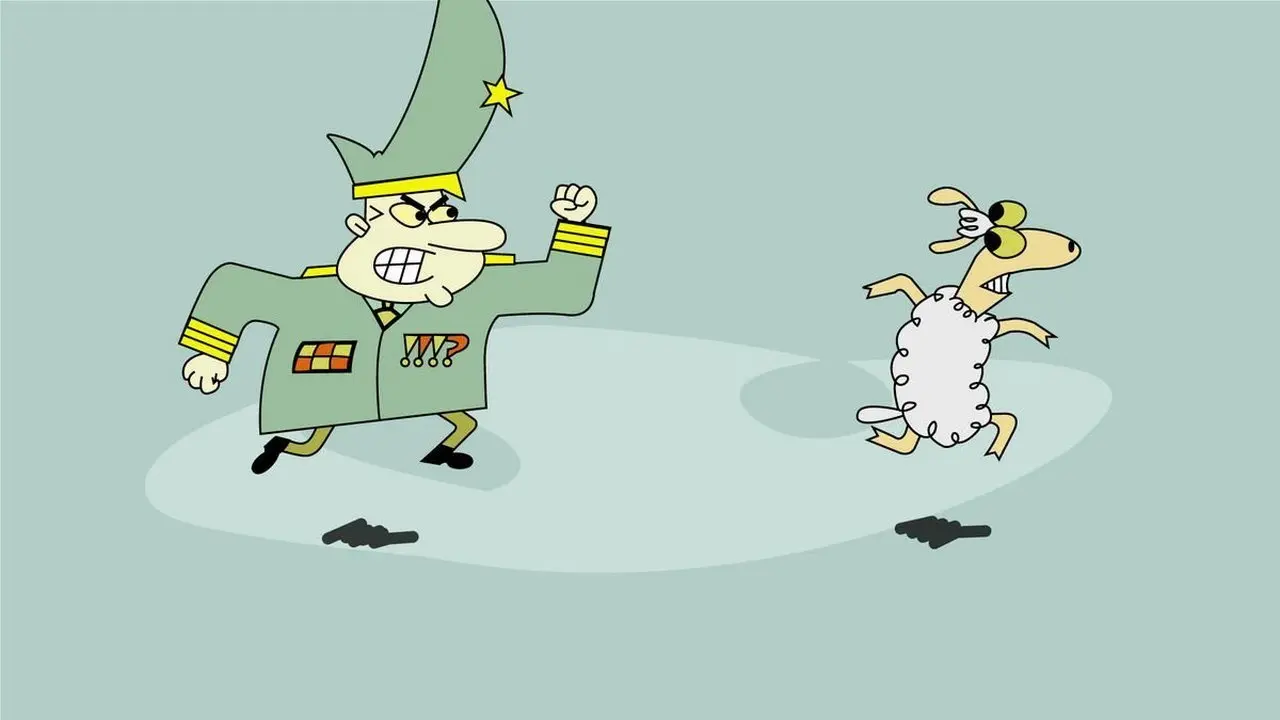 Sheep in the Big City backdrop