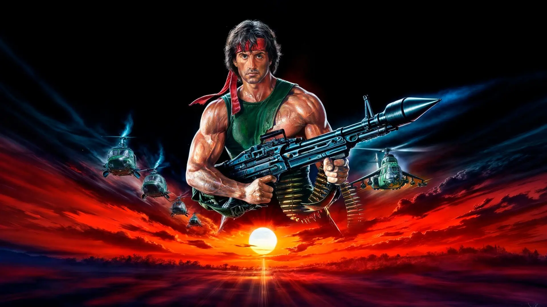 Rambo: First Blood Part II backdrop