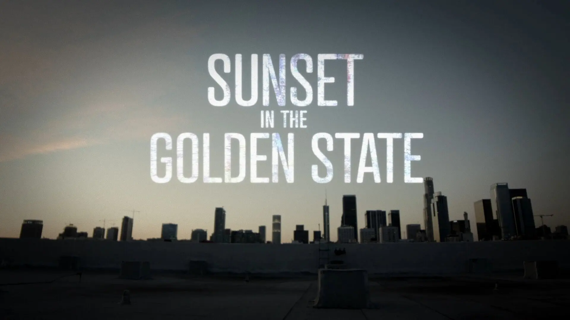 Sunset in the Golden State backdrop
