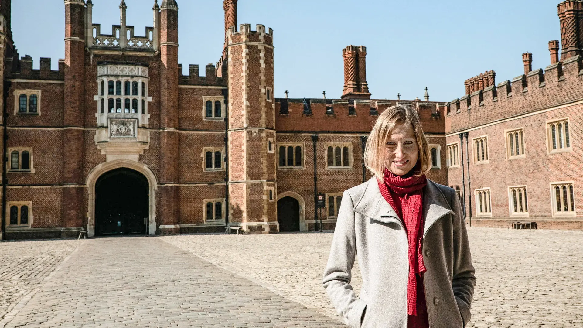 Inside Hampton Court Palace backdrop
