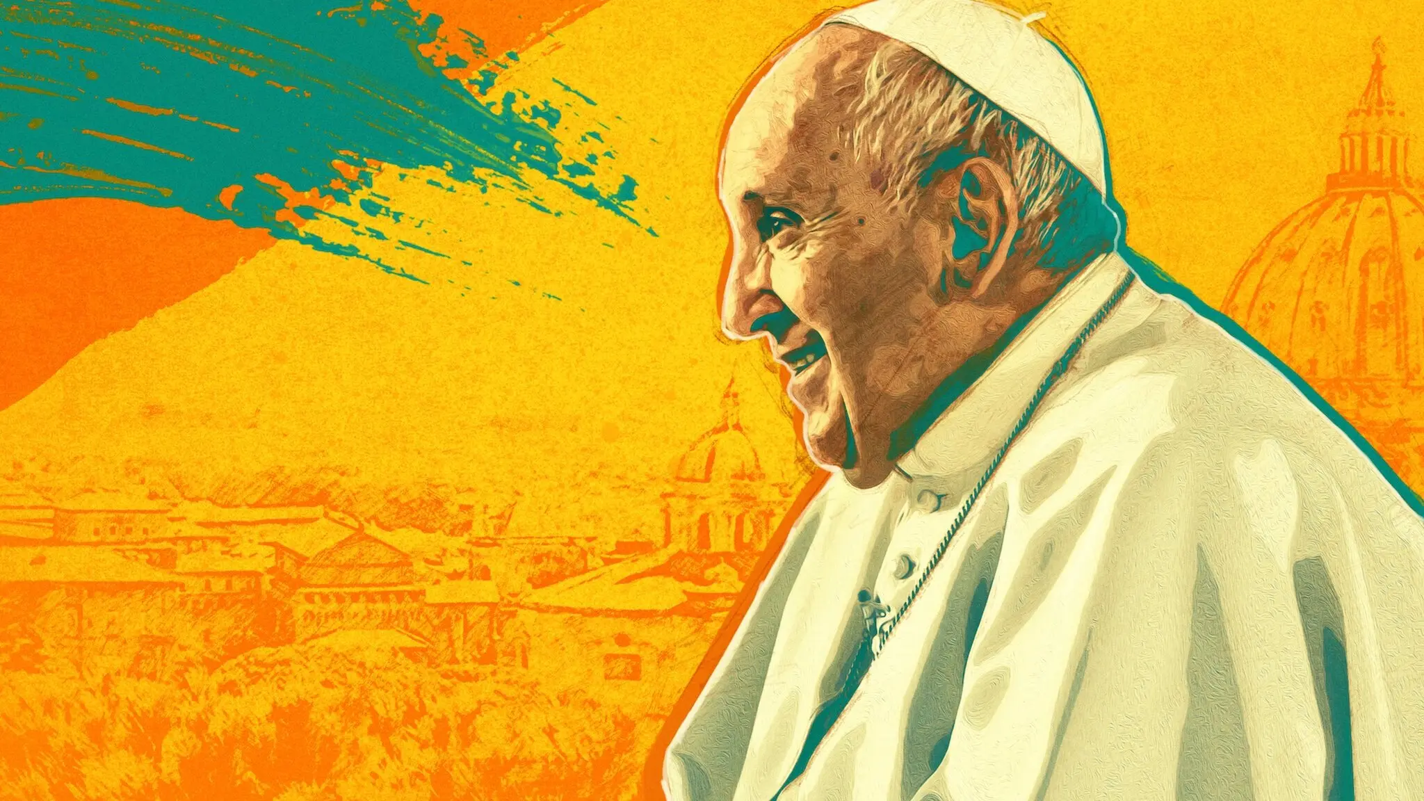 Stories of a Generation - with Pope Francis backdrop