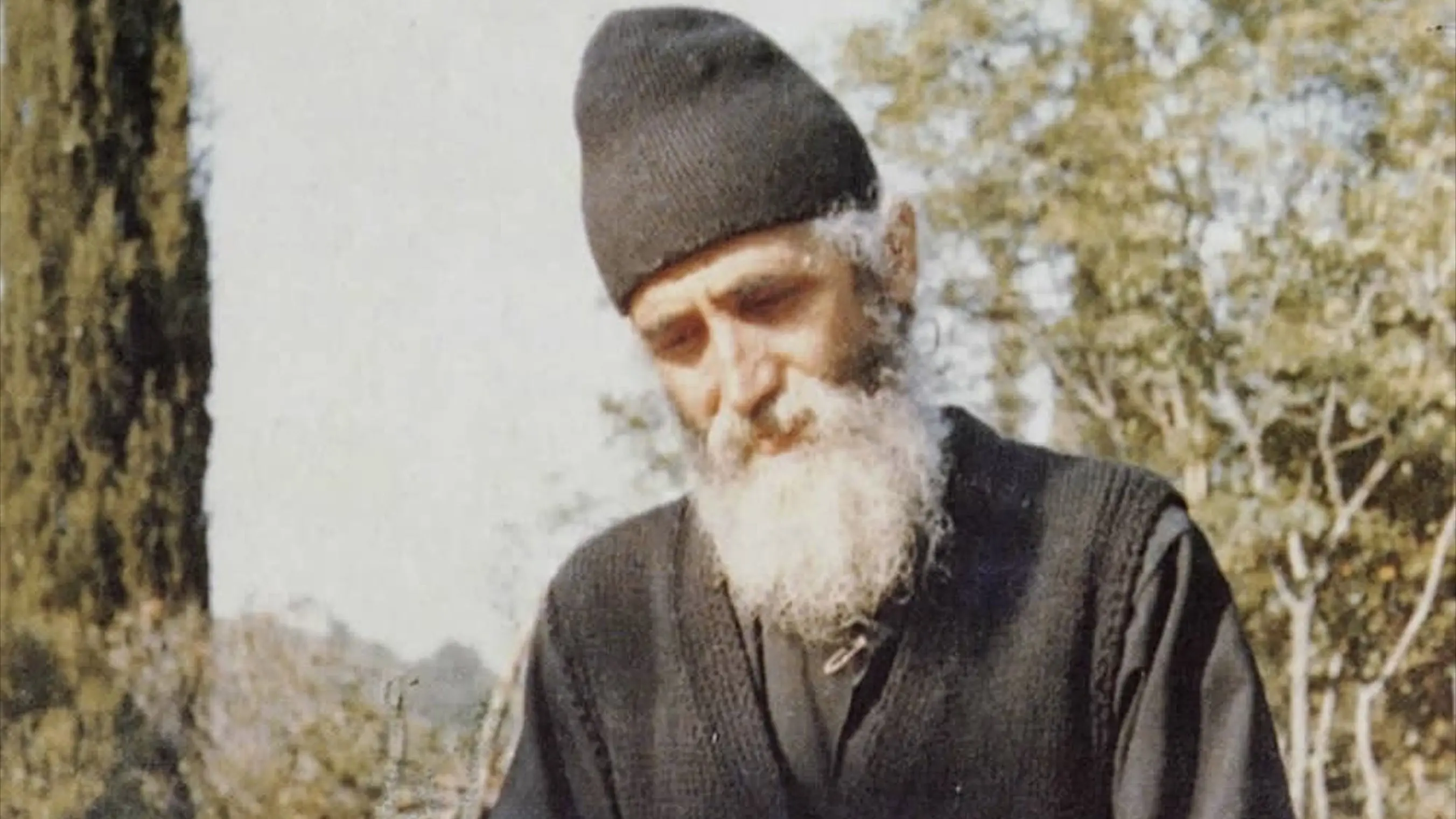 Saint Paisios the Athonite backdrop