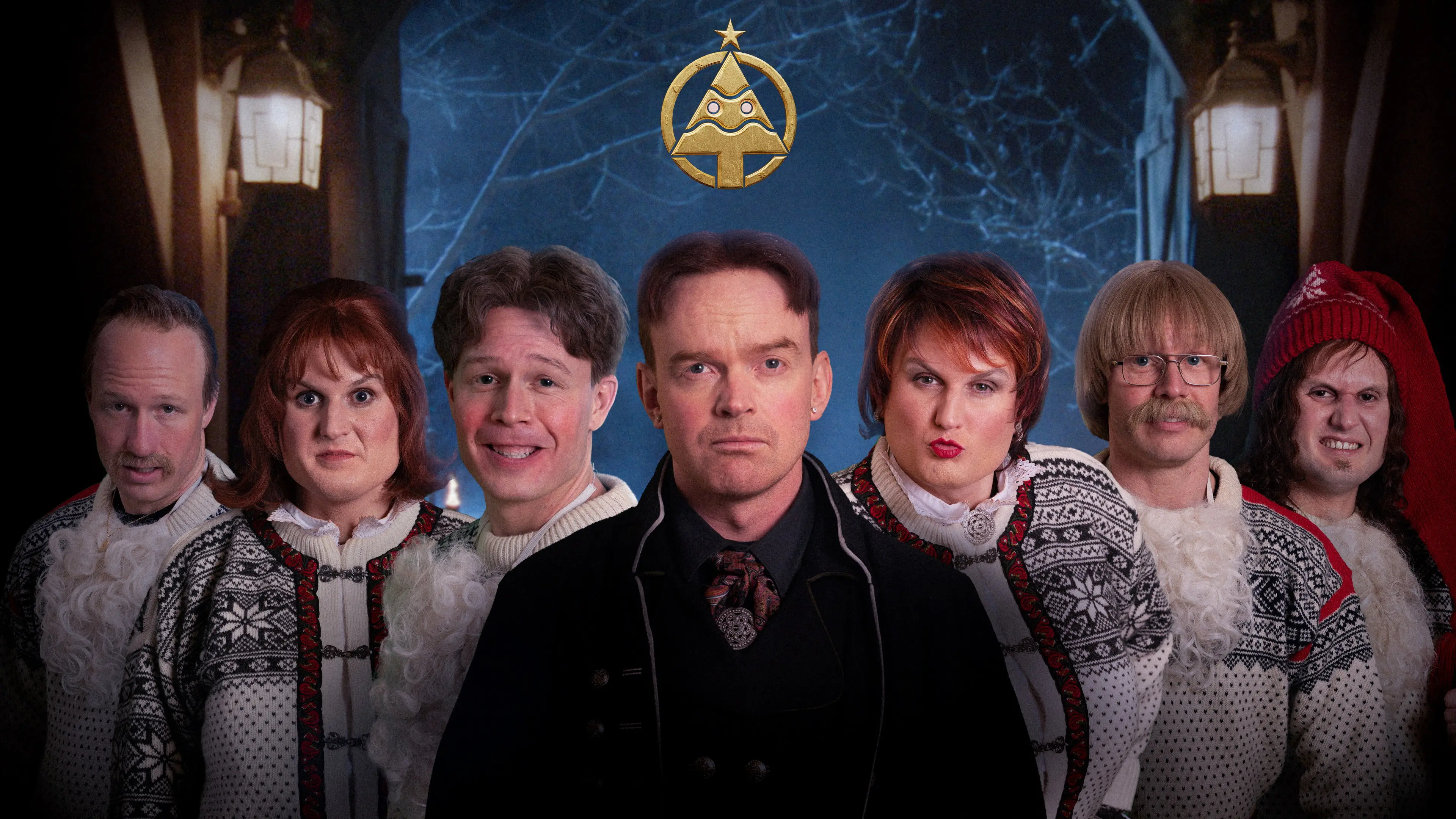 Nissene i skjul backdrop