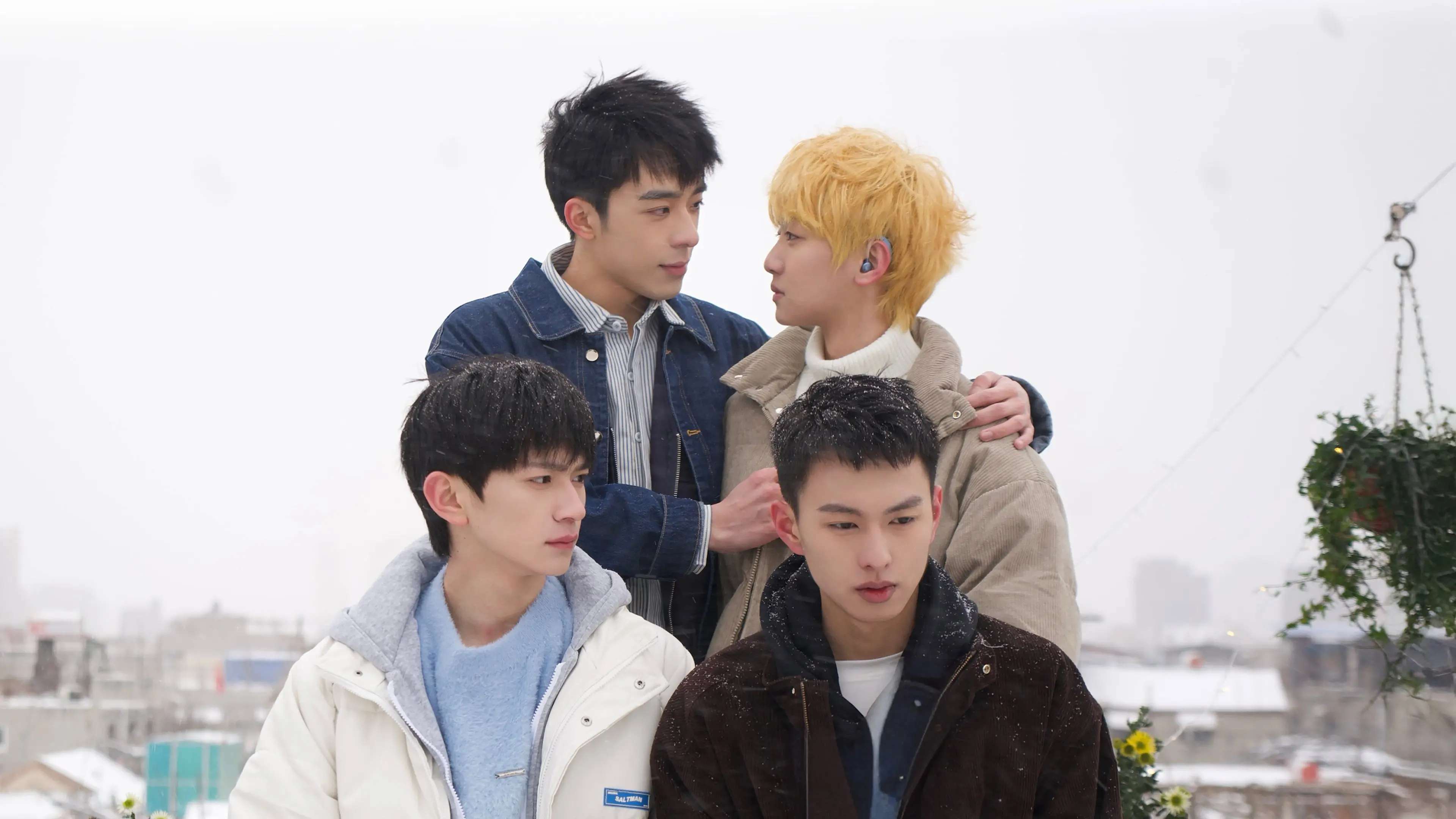 Blue Canvas of Youthful Days backdrop