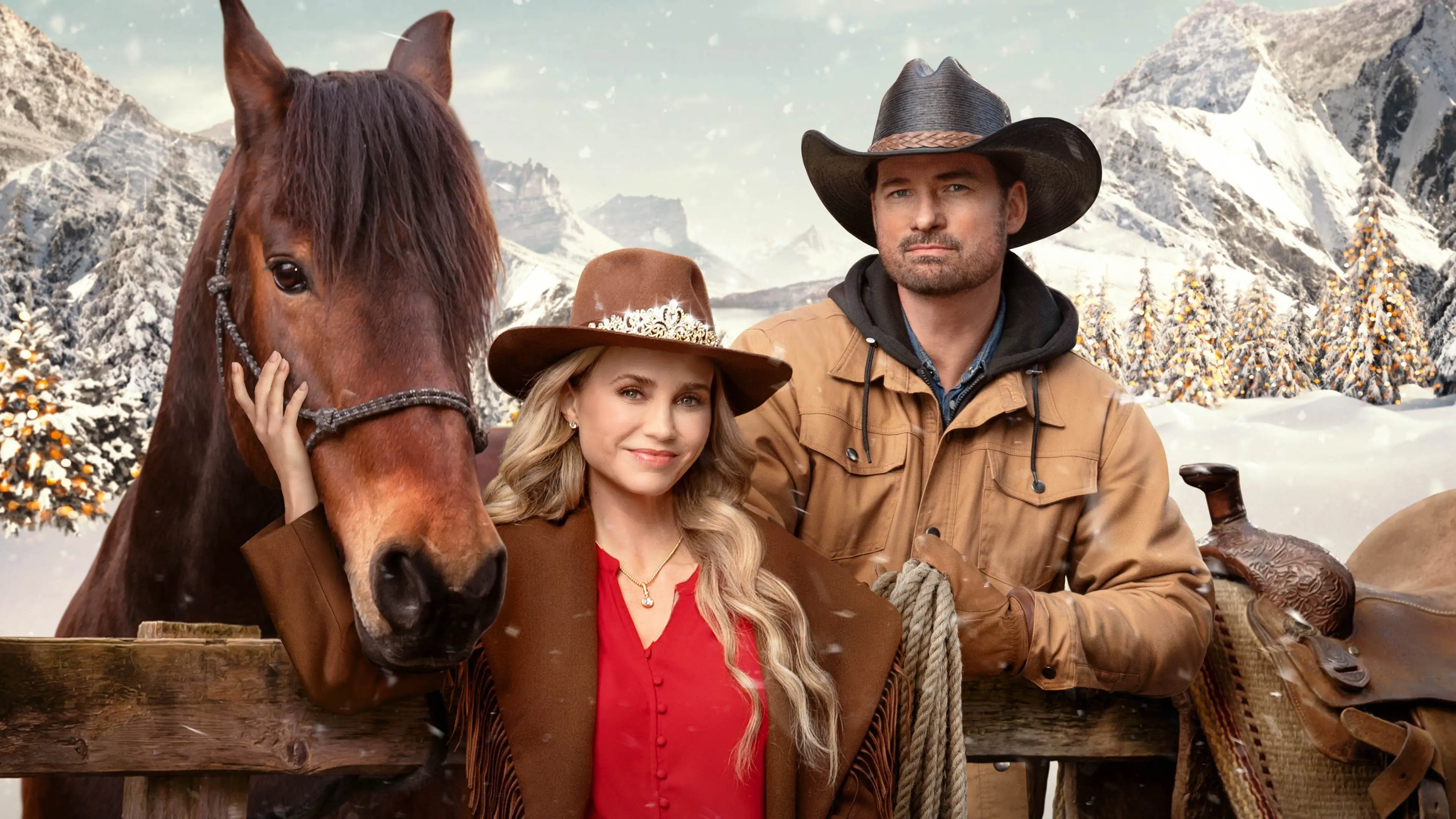 A Royal Montana Christmas backdrop