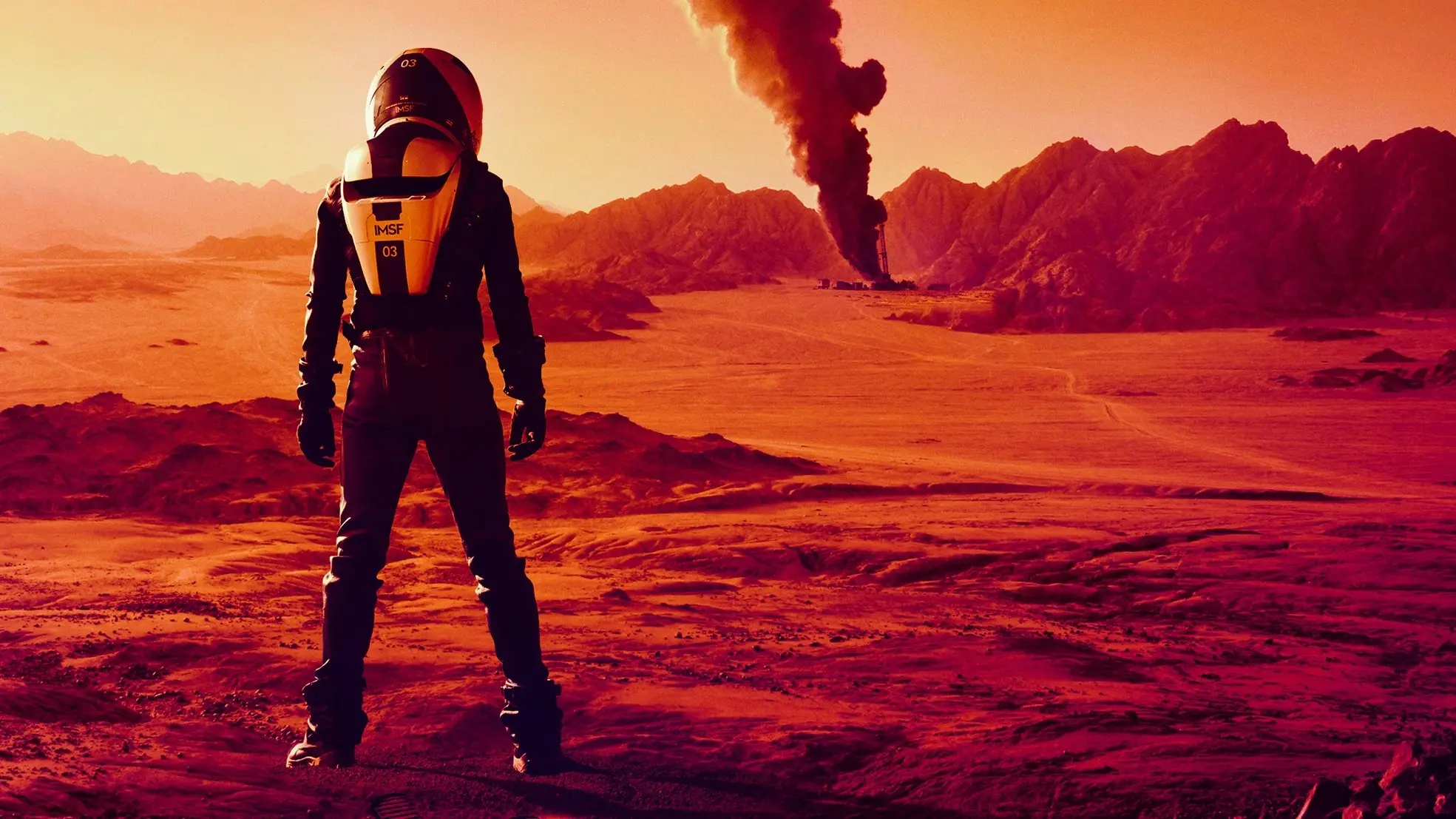 Mars backdrop