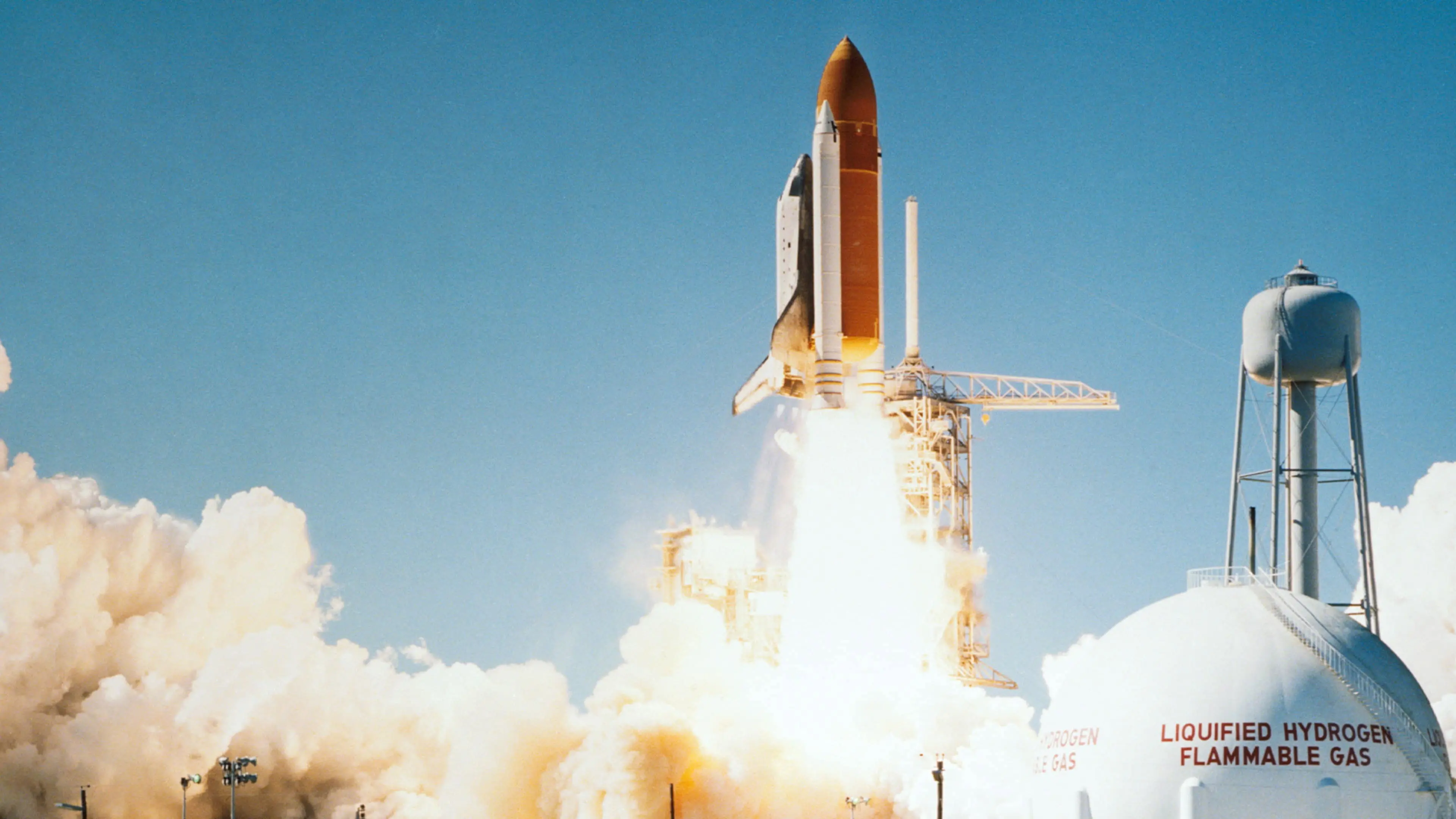Space Shuttle Challenger backdrop