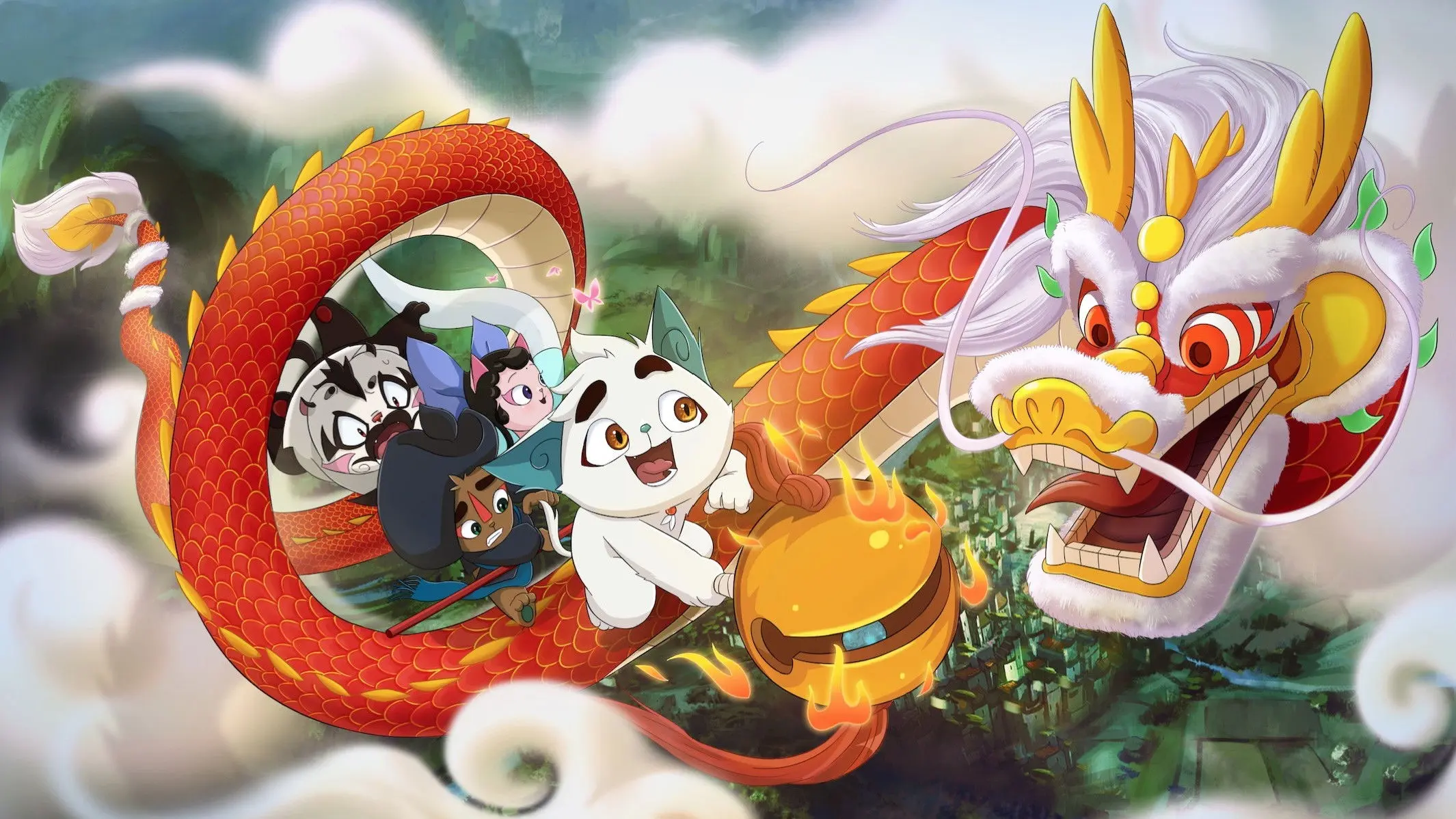 Jing-Ju Cats backdrop