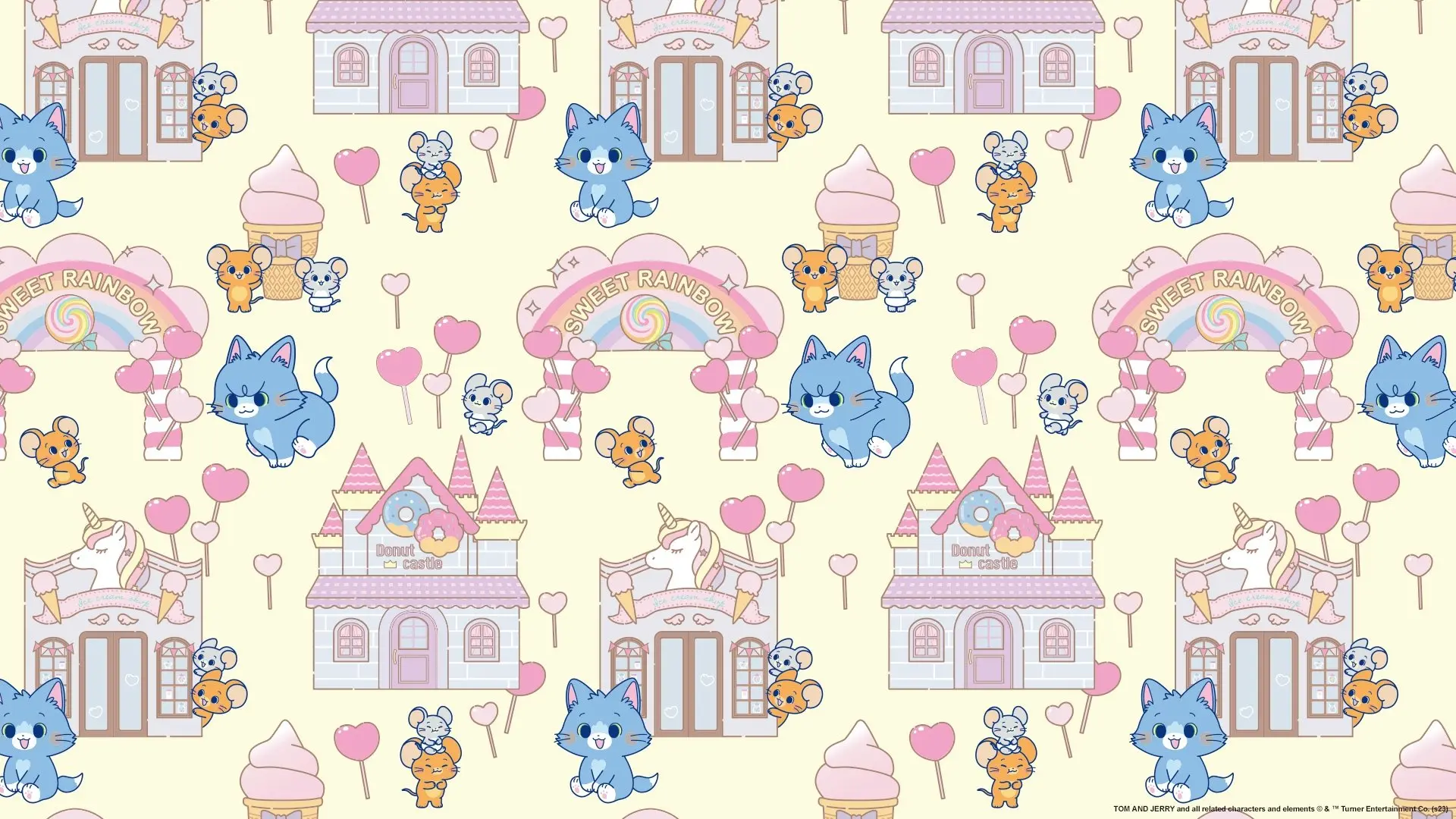 Tom & Jerry Gokko backdrop