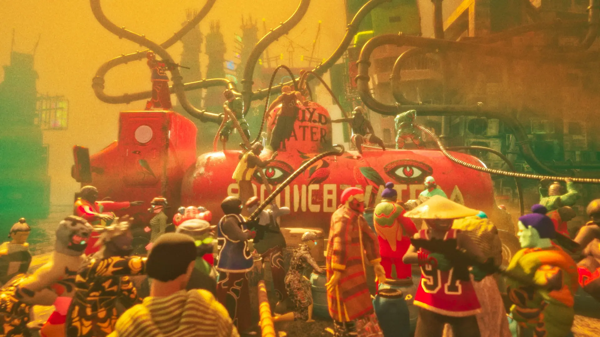 Acid City backdrop