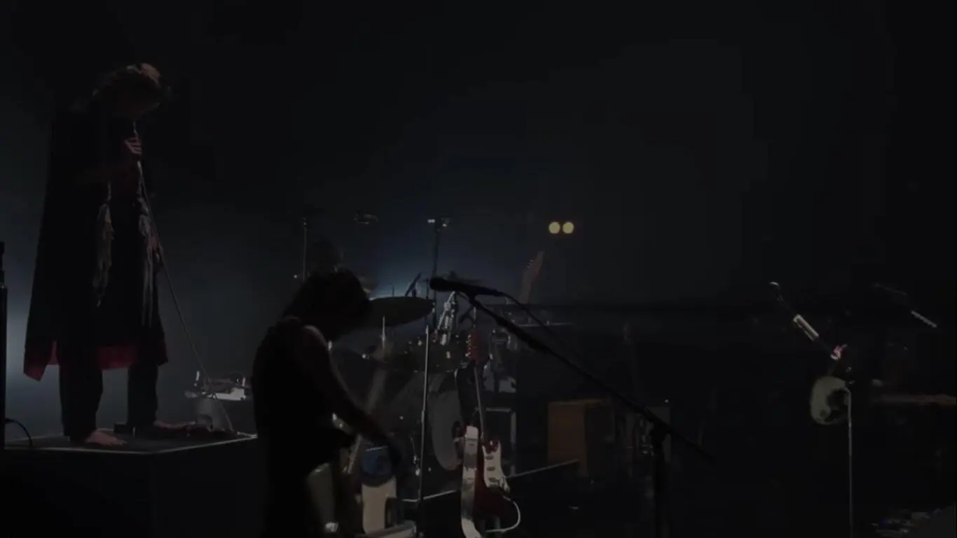 tricot Silent Show "HIMITSU" at Namba Hatch OSAKA on April 16,2021 backdrop